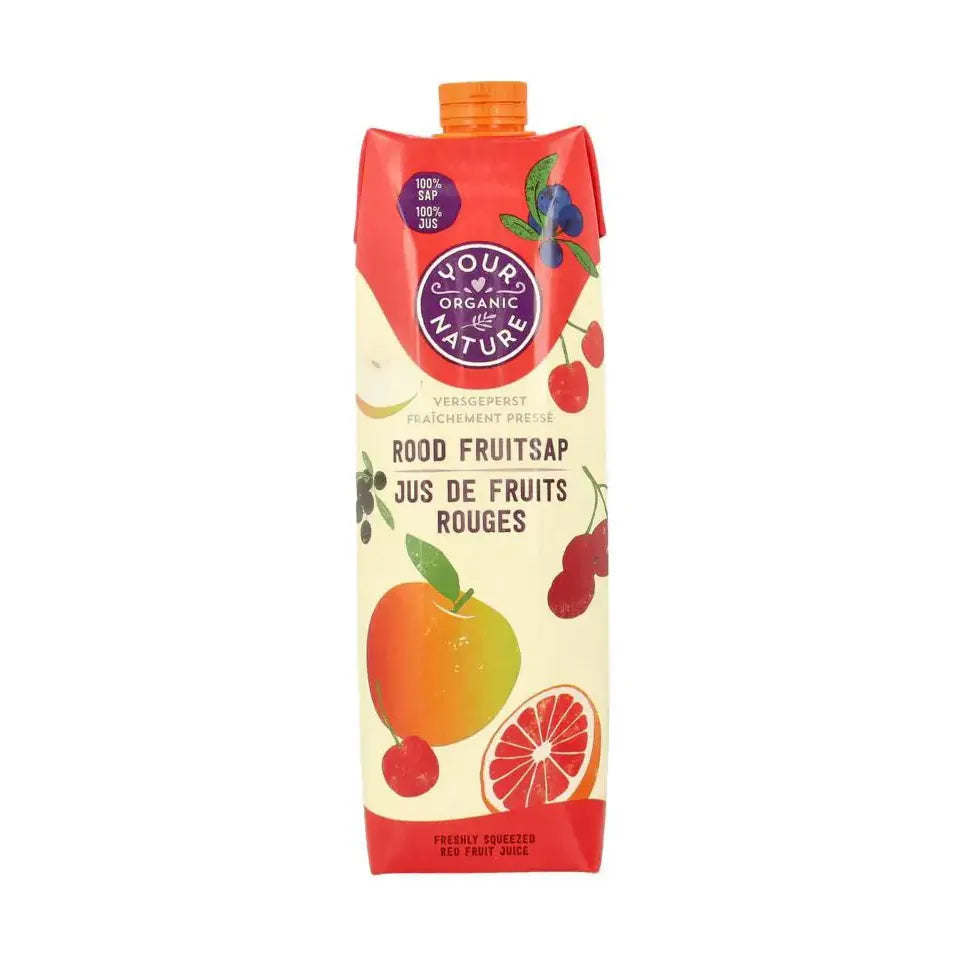 Your Organic Nature yon rood fruitsap biologisch 1 liter