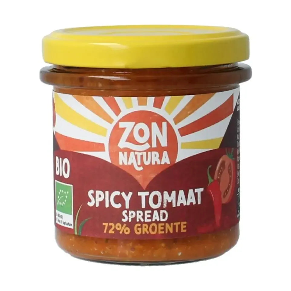 Zonnatura Groentespread spicy tomato 135 gram