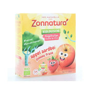 Zonnatura Knijpfruit appel/aardbei 4 stuks