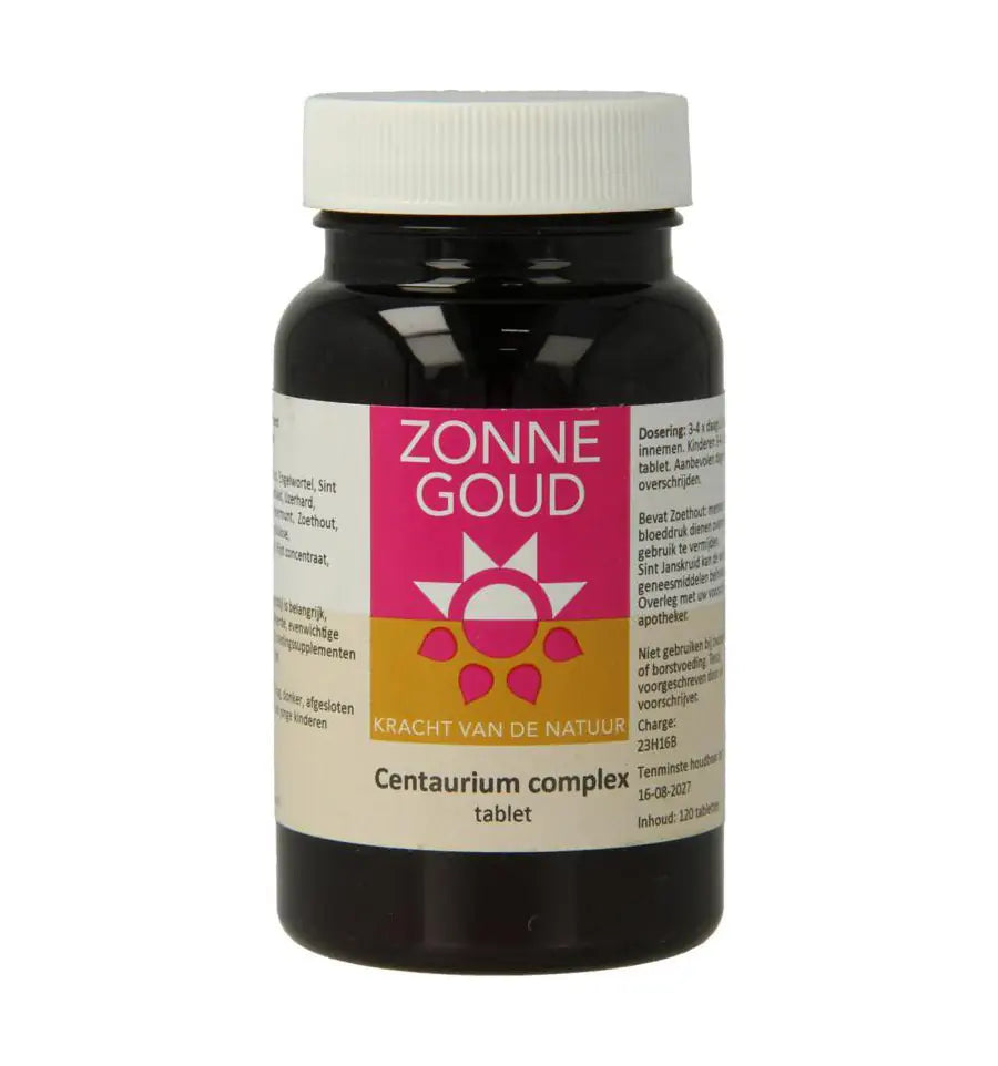 Zonnegoud Centaurium complex 120 tabletten