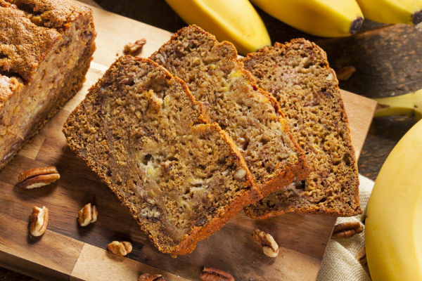 bananenbrood plakjes