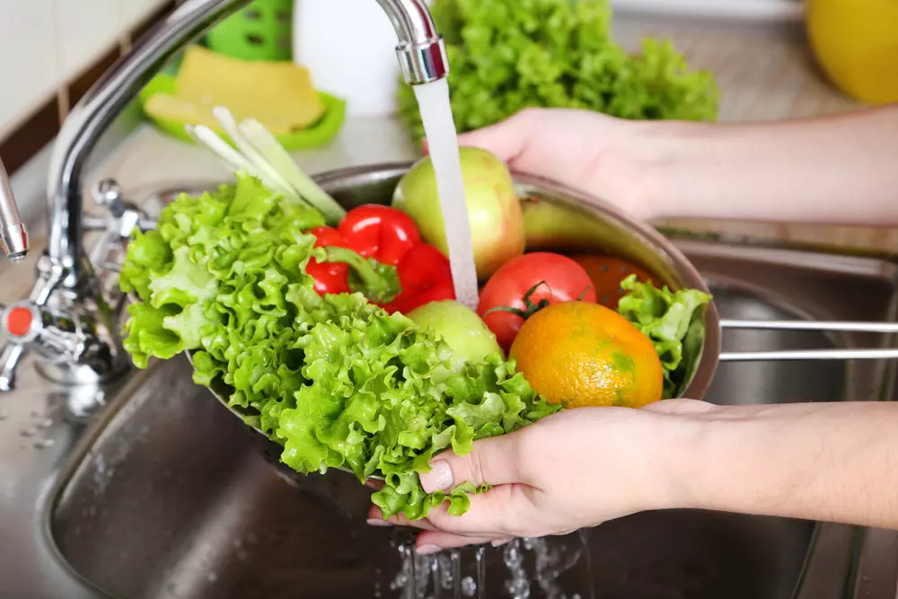 groente en fruit schoonmaken