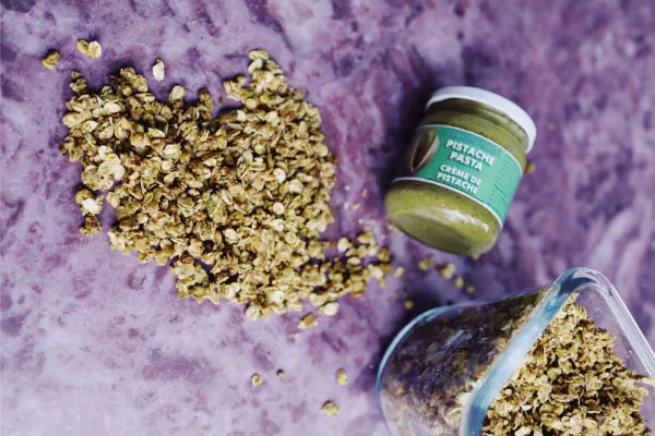 Pistache granola: recept met pistachepasta