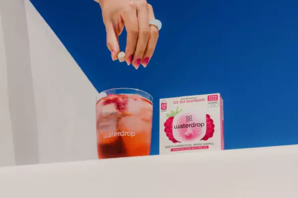 waterdrop ice tea